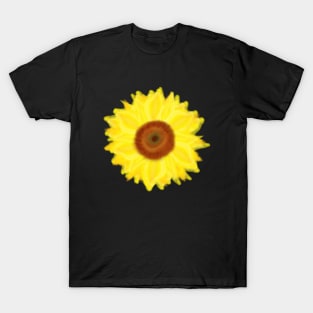 Sunny Sunflower (Black Background) T-Shirt